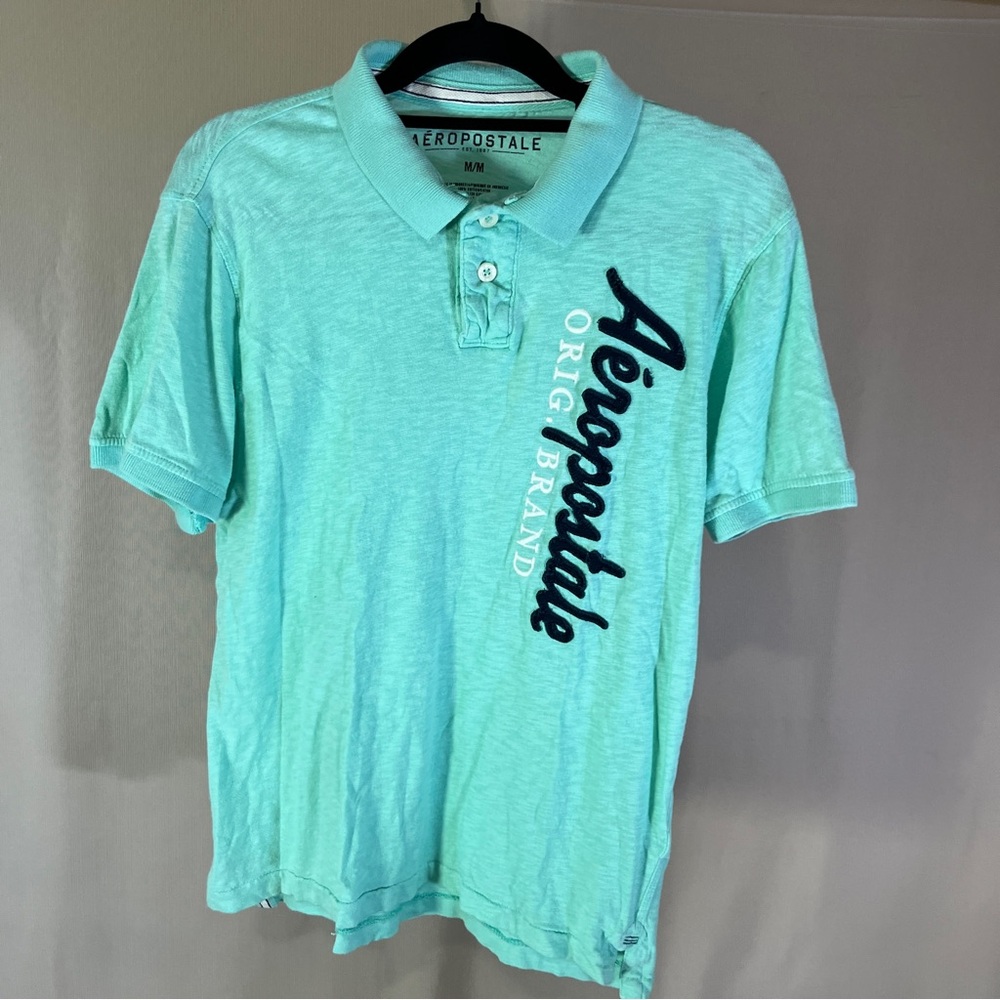 Aeropostale Blue Polo Shirt Classic Style